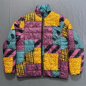 Disney Nightmare Before Christmas Sally Reversible Puffer Jacket Adult Size M